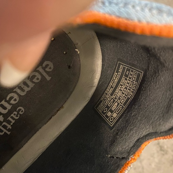 Earth Elements Cullen Mens Size 9.5 Silver Grey Woven Knit Sneakers Shoes - Picture 9 of 9